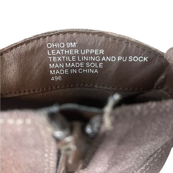 STEVE MADDEN Ohio Taupe Leather Western Boots w/Fringe Women's Size 9 - Picture 5 of 7